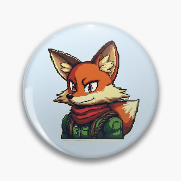 Item preview, Fox McCloud – Retro Space Hero Pixel Art designed and sold by assarein.