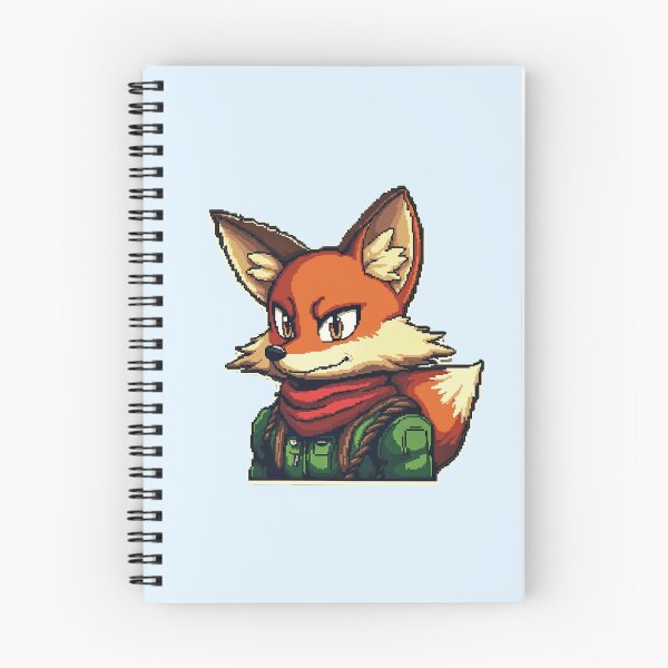 Item preview, Fox McCloud – Retro Space Hero Pixel Art designed and sold by assarein.