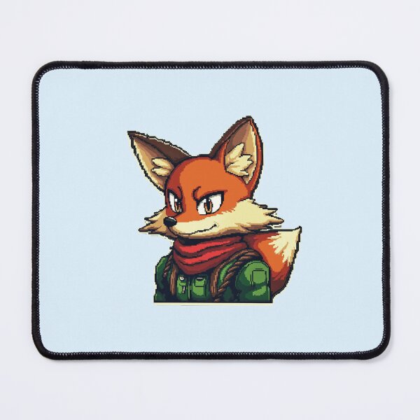 Item preview, Fox McCloud – Retro Space Hero Pixel Art designed and sold by assarein.