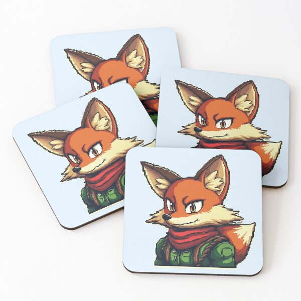 Item preview, Fox McCloud – Retro Space Hero Pixel Art designed and sold by assarein.
