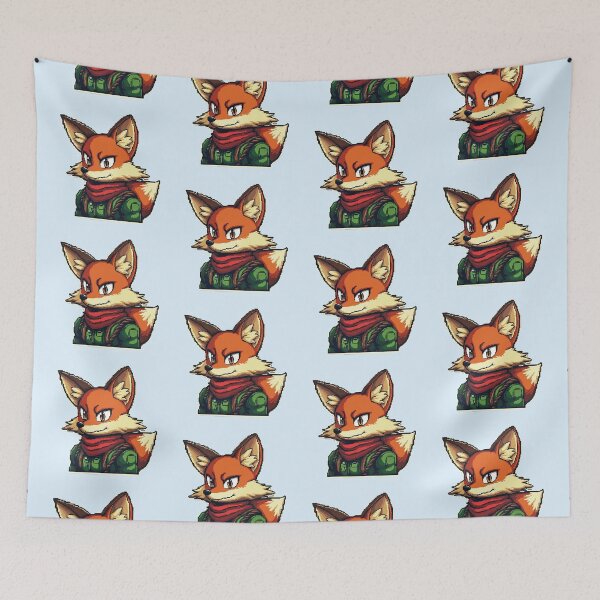 Item preview, Fox McCloud – Retro Space Hero Pixel Art designed and sold by assarein.