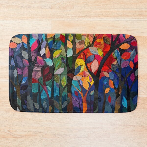 Item preview, Colorful Abstract Trees designed and sold by Myra365Art.