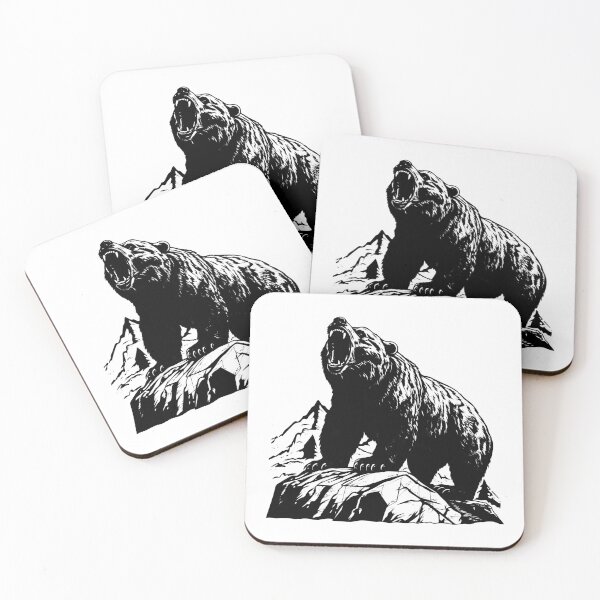 Item preview, Grizzly Bear Kodiak Wild Animal Apex Predator Wildlife designed and sold by inkoutninja.