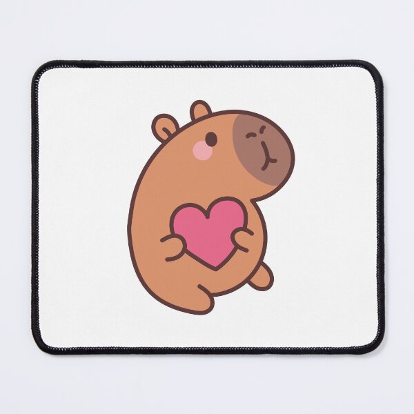 Item preview, Loving Capybara: Kawaii Capybara Design with a Heart for a Touch of Cuteness designed and sold by Polarisofficial.