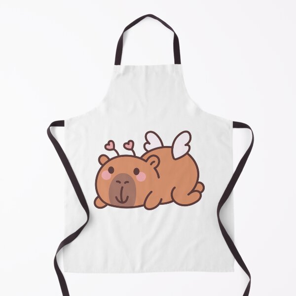 Item preview, Winged Love Capybara: Kawaii Capybara Design with Heart Wings and Antennae for a Touch of Flying Love designed and sold by Polarisofficial.