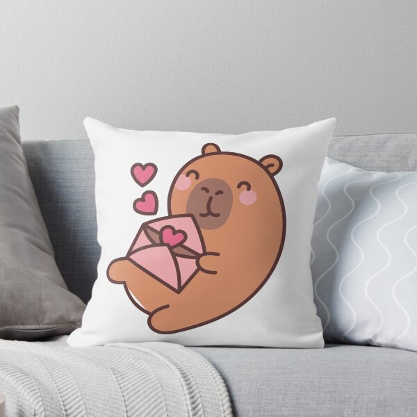 Item preview, Capybara Messenger of Love: Kawaii Capybara Design with Love Letter for a Romantic Touch designed and sold by Polarisofficial.