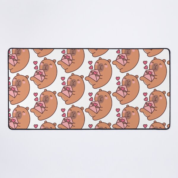 Item preview, Capybara Messenger of Love: Kawaii Capybara Design with Love Letter for a Romantic Touch designed and sold by Polarisofficial.