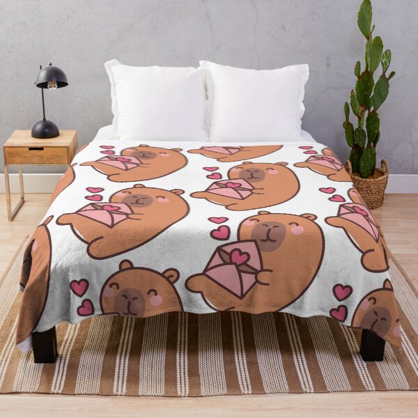 Item preview, Capybara Messenger of Love: Kawaii Capybara Design with Love Letter for a Romantic Touch designed and sold by Polarisofficial.