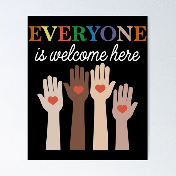 Item preview, Idaho Teacher Everyone Is Welcome Here Diversity Support Fist Hand designed and sold by Artifyo.