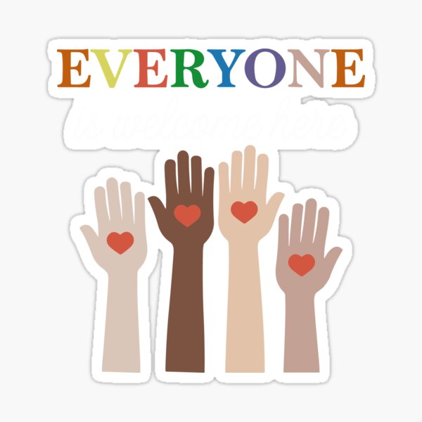 Artikel-Vorschau von Idaho Lehrer Jeder ist hier willkommen Diversity Support Fist Hand, designt und verkauft von Artifyo.