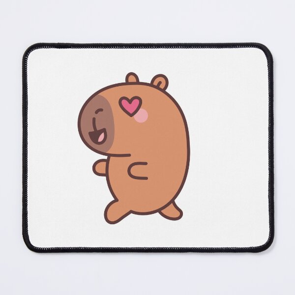 Item preview, Capybara in Love: Kawaii Capybara Design with a Heart in its Eye for a Touch of Love designed and sold by Polarisofficial.