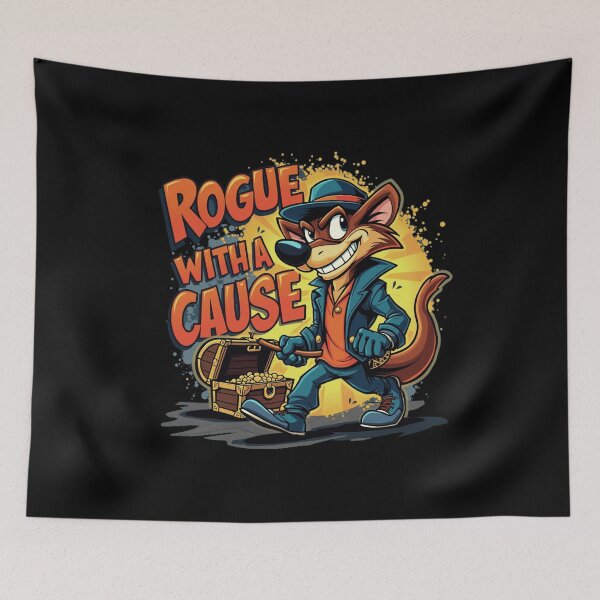 Item preview, Rogue with a Cause – Sly's Laughter and Charm designed and sold by andersonq.