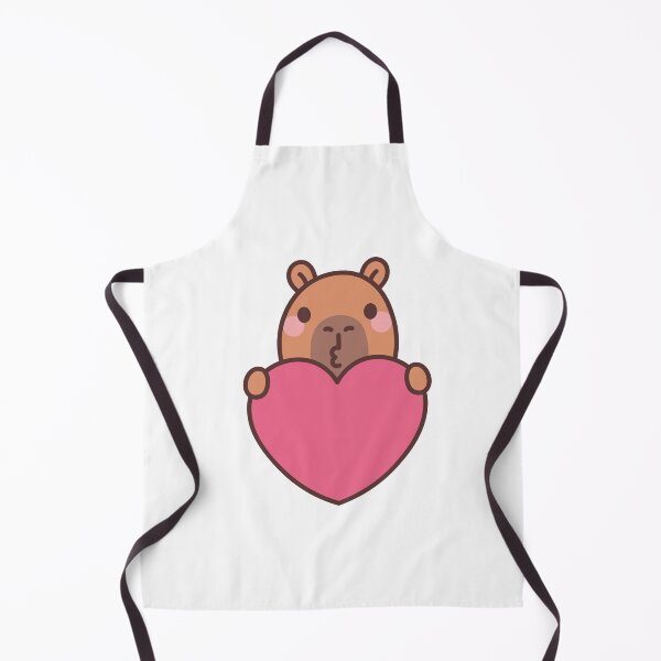 Item preview, Capybara Heart Hug: Kawaii Capybara Hugging Heart Design for a Touch of Cuteness designed and sold by Polarisofficial.