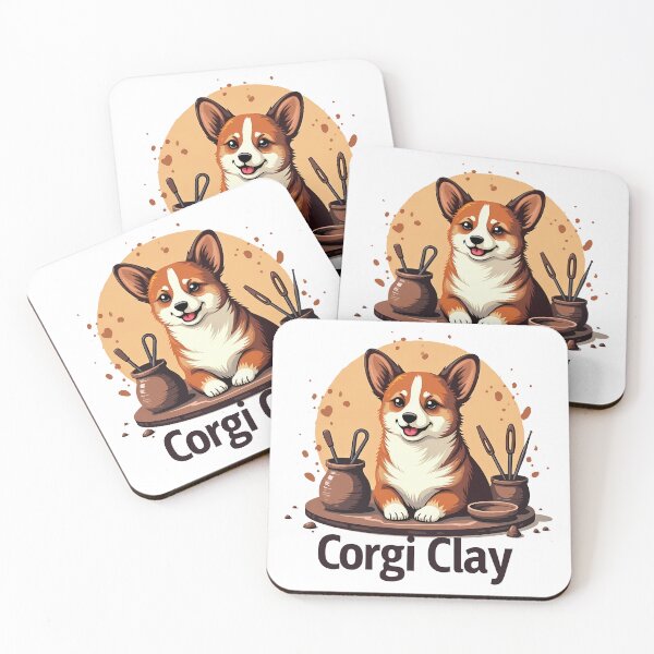 Item preview, Ceramic Artist Corgi – Corgi Clay Artisanal Craft designed and sold by zoughlal.