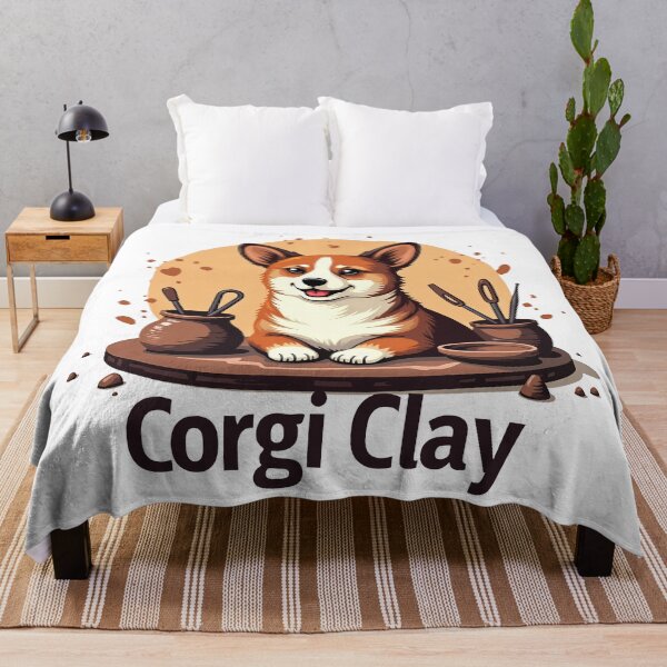 Item preview, Ceramic Artist Corgi – Corgi Clay Artisanal Craft designed and sold by zoughlal.