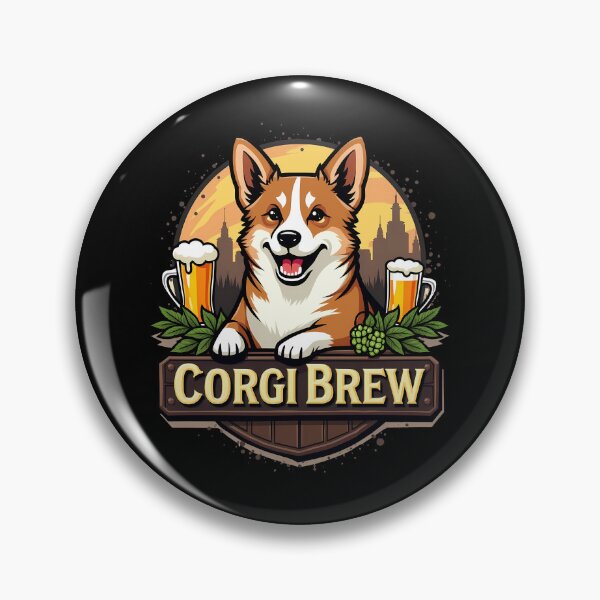 Item preview, Microbrewery Corgi – Corgi Brew Craft Beer Charm designed and sold by zoughlal.