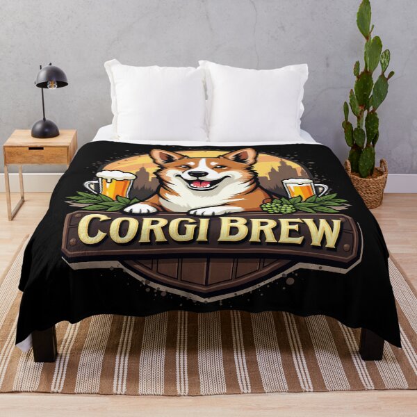 Item preview, Microbrewery Corgi – Corgi Brew Craft Beer Charm designed and sold by zoughlal.