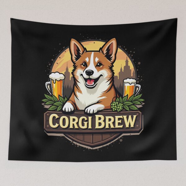 Item preview, Microbrewery Corgi – Corgi Brew Craft Beer Charm designed and sold by zoughlal.