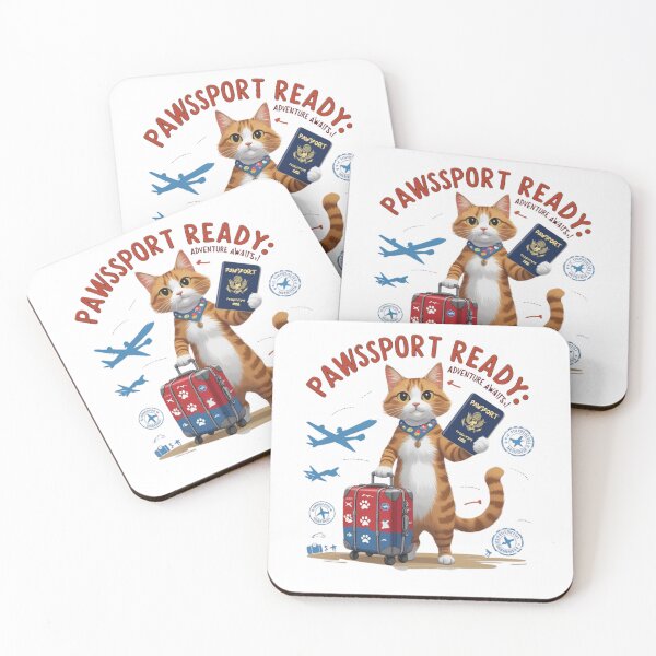 Item preview, Pawsport Ready: Adventure Awaits! | Travel Cat Design designed and sold by bannzy.
