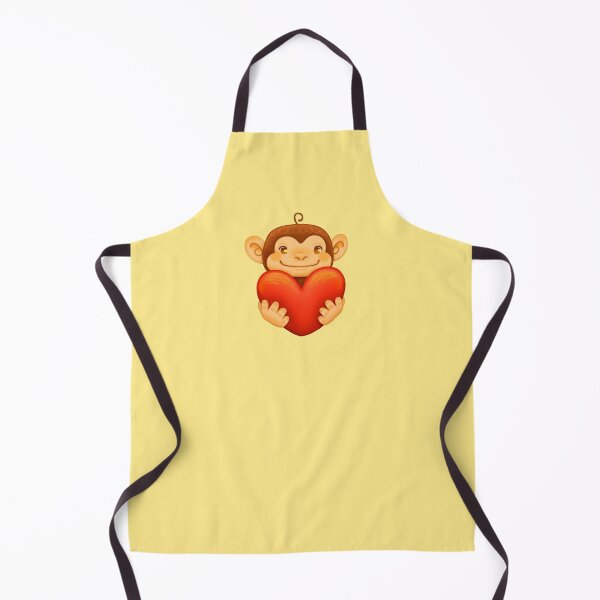 Item preview, little monkey with a heart designed and sold by MelyhFlores.