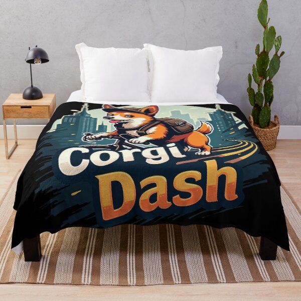 Item preview, Bike Messenger Corgi – Corgi Dash Urban Adventure designed and sold by zoughlal.
