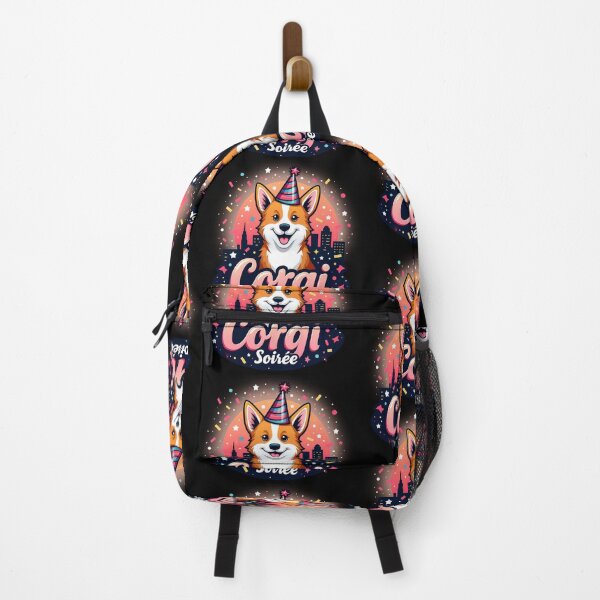 Item preview, Rooftop Party Corgi – Corgi Soirée Urban Festivity designed and sold by zoughlal.