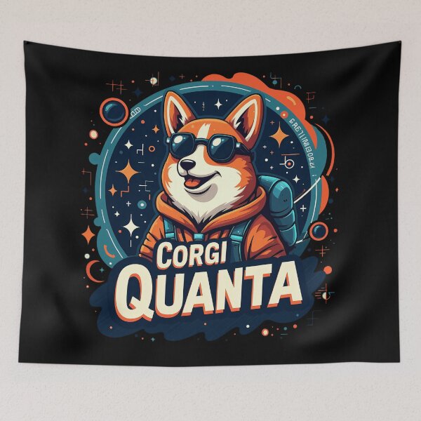 Item preview, Quantum Traveler Corgi – Corgi Quanta Visionary Exploration designed and sold by zoughlal.