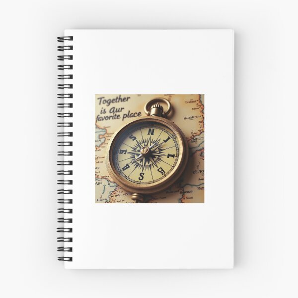 Item preview, Vintage Heart Compass – Adventure Together designed and sold by Srahul.