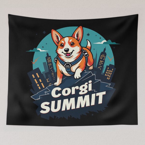 Item preview, Skyscraper Climber Corgi – Corgi Summit Urban Adventure designed and sold by zoughlal.