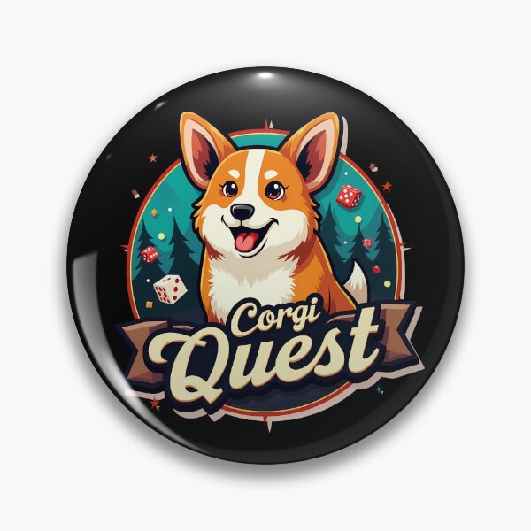 Artikelvorschau, Brettspiel-Enthusiast Corgi – Corgi Quest Nostalgisches Gameplay entworfen und verkauft von zoughlal.