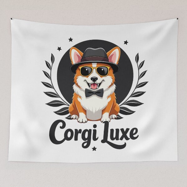 Item preview, Luxury Lifestyle Corgi – Corgi Luxe Upscale Elegance designed and sold by zoughlal.