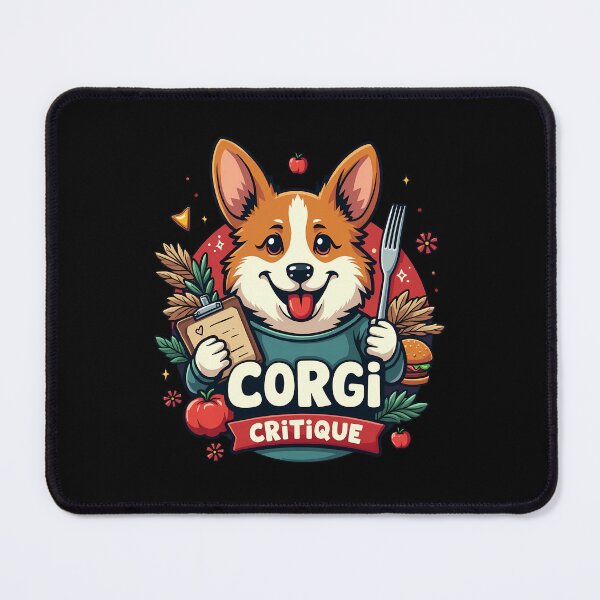 Item preview, Street Food Critic Corgi – Corgi Critique Gourmet Adventure designed and sold by zoughlal.