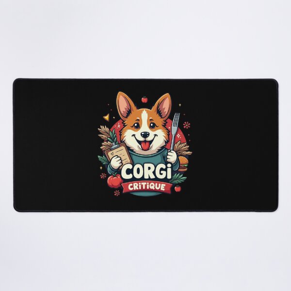 Item preview, Street Food Critic Corgi – Corgi Critique Gourmet Adventure designed and sold by zoughlal.