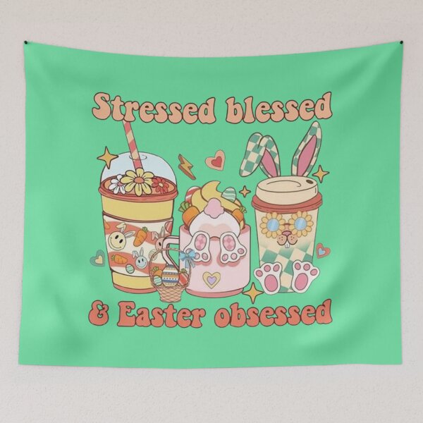 Item preview, Stressed blessed & Easter obsessed designed and sold by Vicky021.
