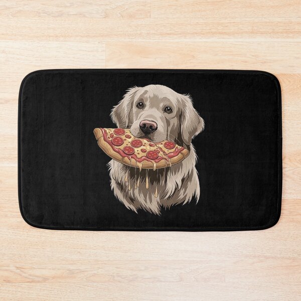 Item preview, Funny Golden Retriever with Pizza Slice | Dog & Food Lover Art designed and sold by love3617.