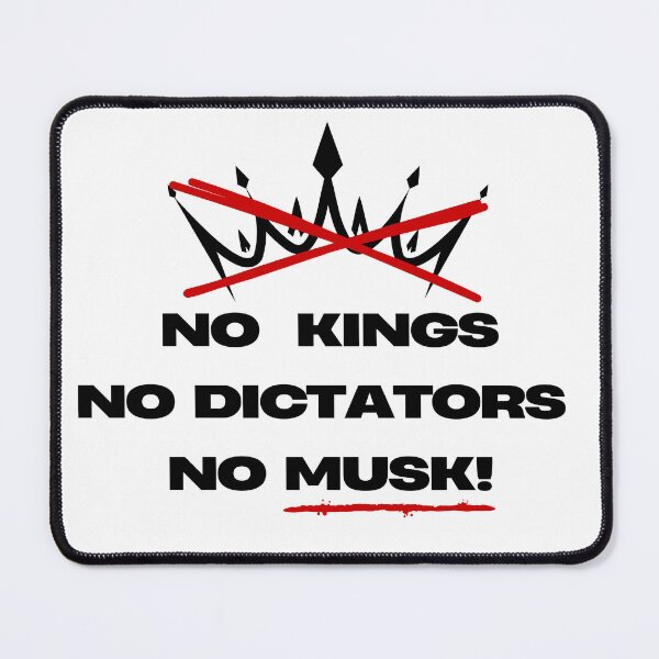 Item preview, NO KINGS, NO DICTATORS, NO MUSK! designed and sold by Artbyminga.