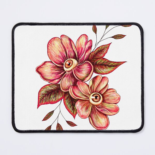 Item preview, Floral gemelo de ojos de coral designed and sold by Fearshift.