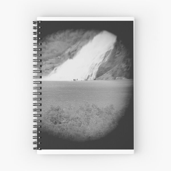 Item preview, black and white waterfall photograph designed and sold by Tobys-Trinkets.