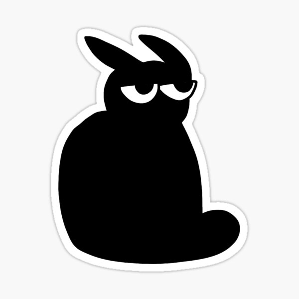 Vista previa del artículo con la obra «Gato negro irritado», diseñado y vendido por GoldNightshaade.