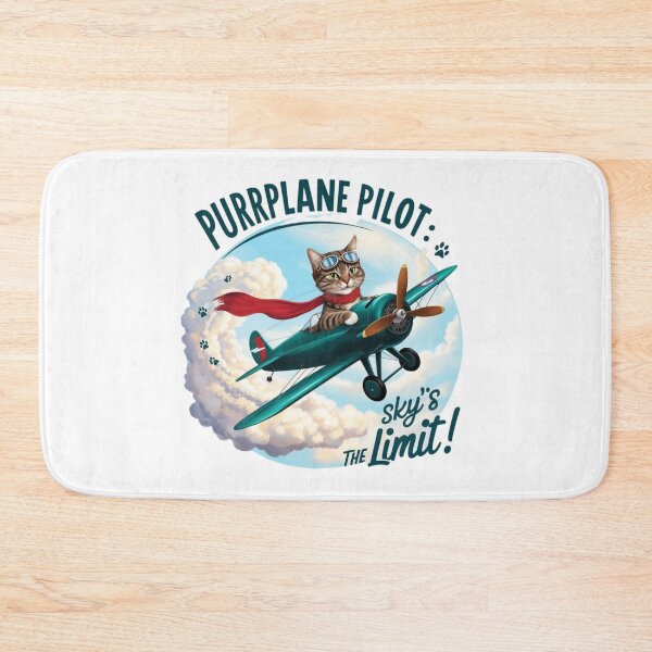 Item preview, Purrplane Pilot: Sky’s the Limit! | Adventure Cat Aviation Design designed and sold by bannzy.