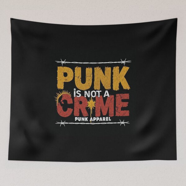 Item preview, "Punk Is Not a Crime" – Bold Rebellion & Alternative Counterculture Design designed and sold by Colorful-Garden.