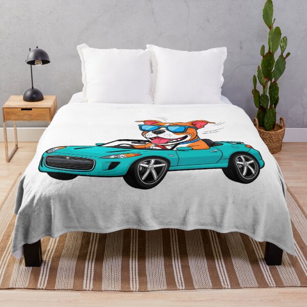 Item preview, Pitbull Joyride – Cute Cartoon Dog Driving a Convertible Sportscar  designed and sold by Fredster1966.