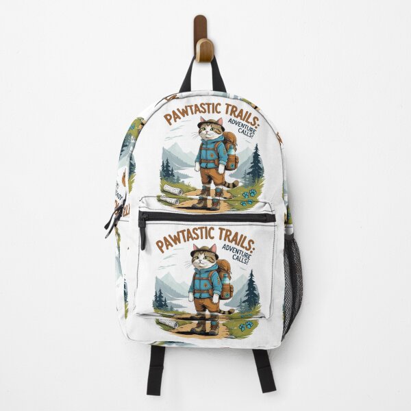 Item preview, Pawtastic Trails: Adventure Calls! | Hiking Cat Outdoor Explorer Design designed and sold by bannzy.