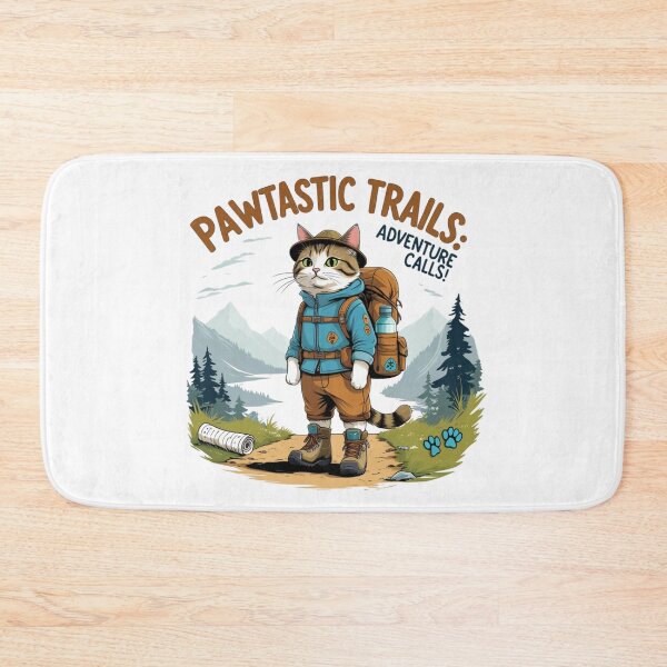 Item preview, Pawtastic Trails: Adventure Calls! | Hiking Cat Outdoor Explorer Design designed and sold by bannzy.