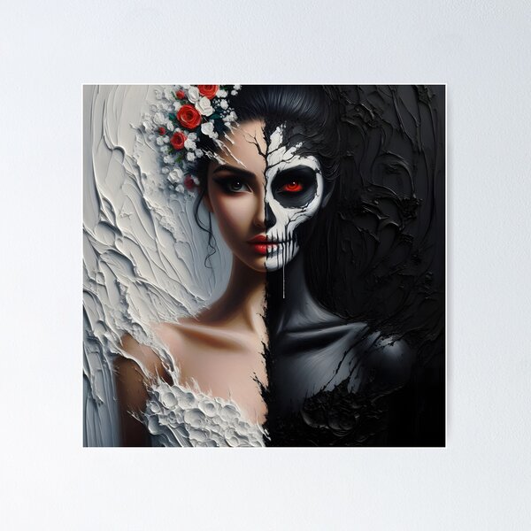 Item preview, Duality--black and white designed and sold by GothicRubette.