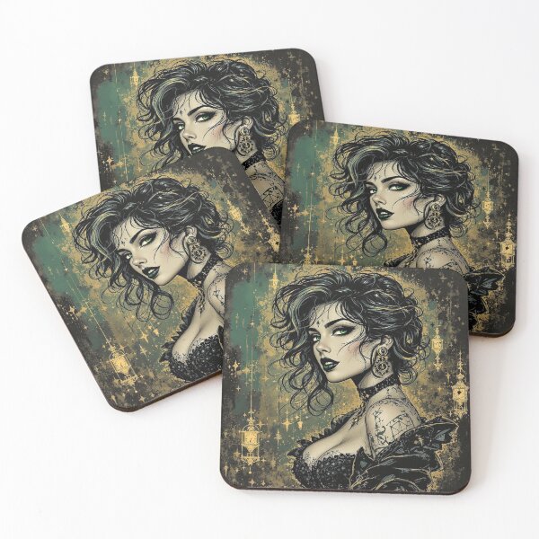 Item preview, Victorian in Emerald, Black and Gold designed and sold by ArkelonAI.