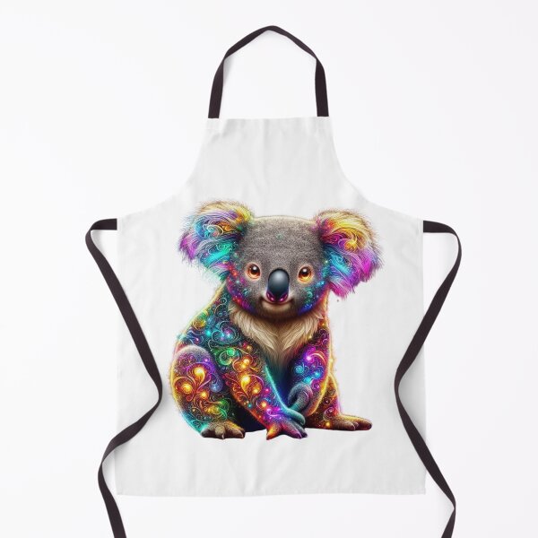 Item preview, "Glowing Colorful Koala - Radiant Wildlife Art" designed and sold by GloriousArtSKD.