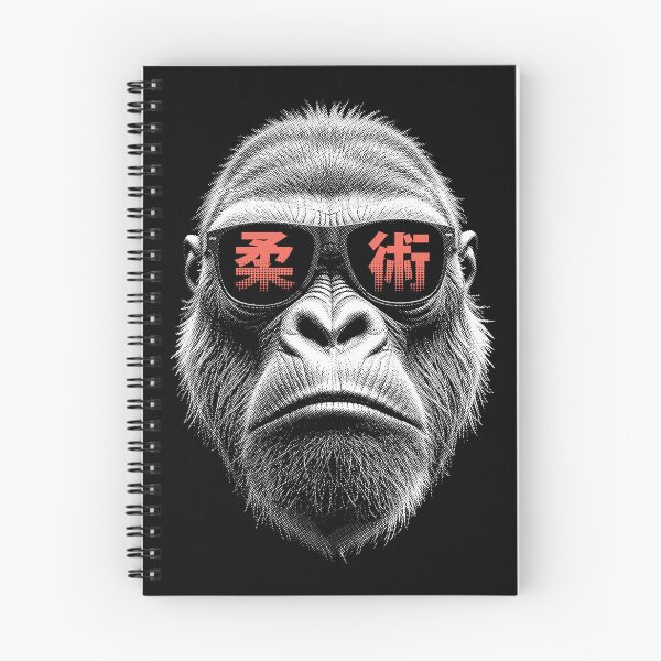 Item preview, Gorilla Jiu Jitsu Ju Jutsu MMA BJJ Grappling Face Kanji Ape designed and sold by GrandeDuc.