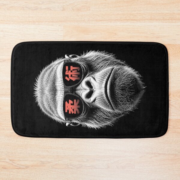 Item preview, Gorilla Jiu Jitsu Ju Jutsu MMA BJJ Grappling Face Kanji Ape designed and sold by GrandeDuc.