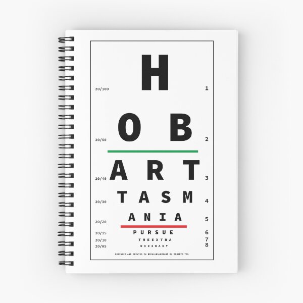 Item preview, Hobart eye chart designed and sold by 2dollarpony.